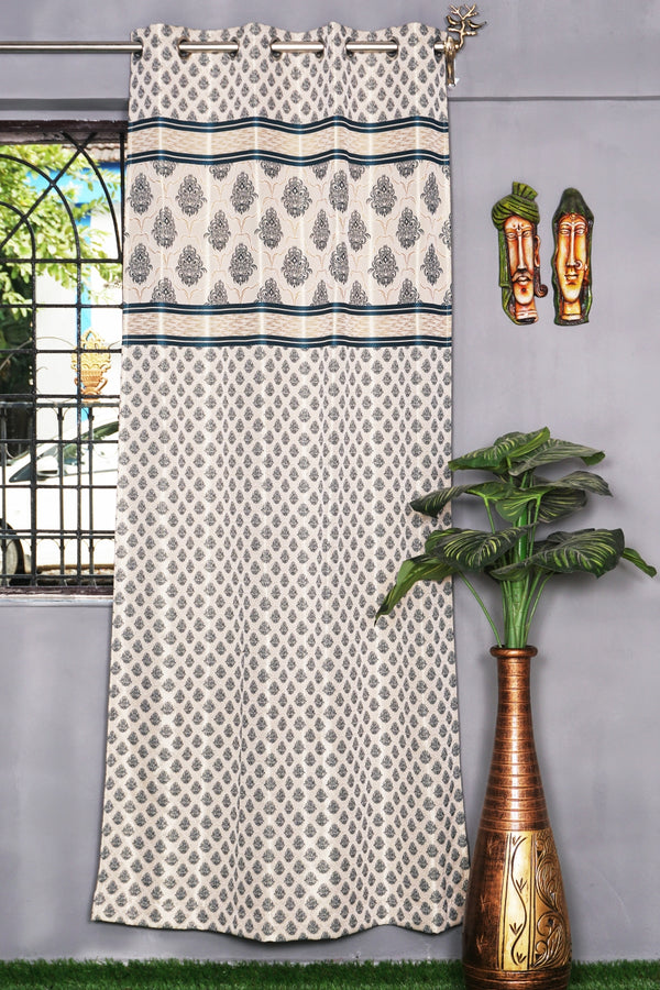 Jacquard Geometrical Design Single Curtain