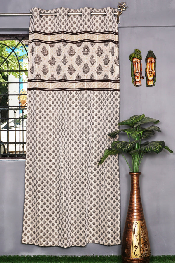 Jacquard Geometrical Design Single Curtain