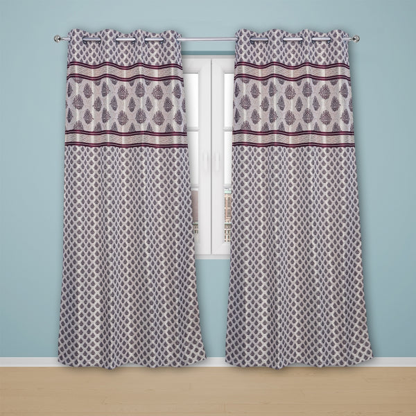 Jacquard Geometrical Design Single Curtain