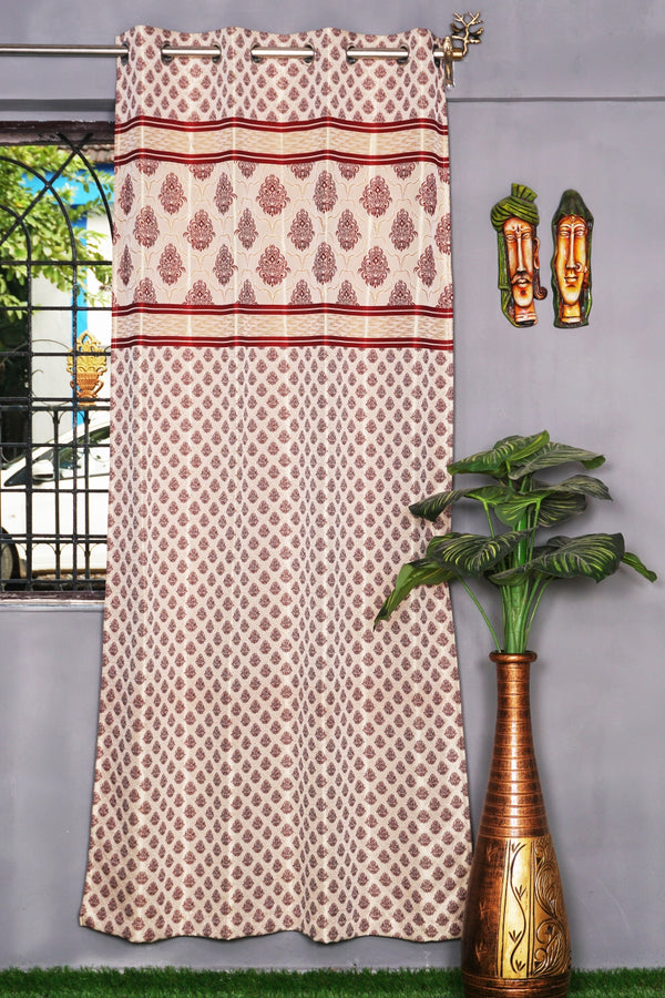 Jacquard Geometrical Design Single Curtain