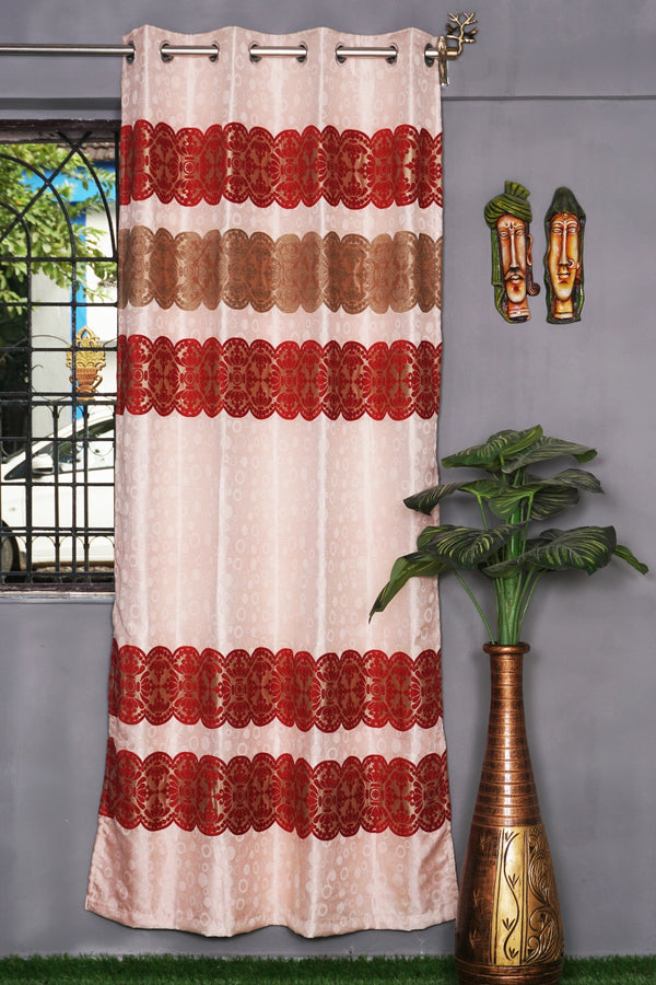 Jacquard Window Panel Design Single Curtain