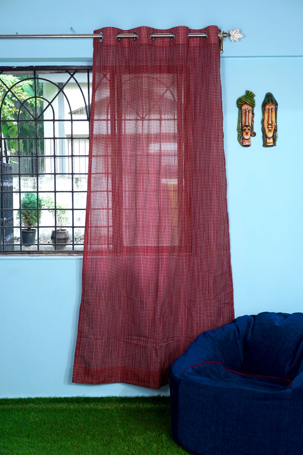 Sheer Net Transparent Window Single Curtain