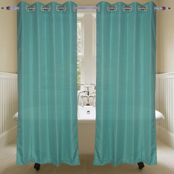 Zigzag Design Waterproof Shower Curtain