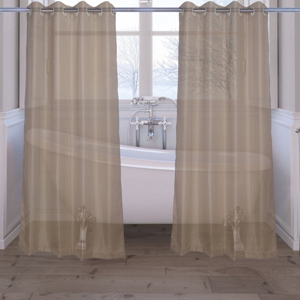 Waterproof Shower Curtain In Zigzag Design