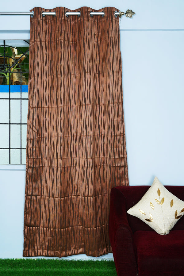 Jacquard Floral Design Single Curtain