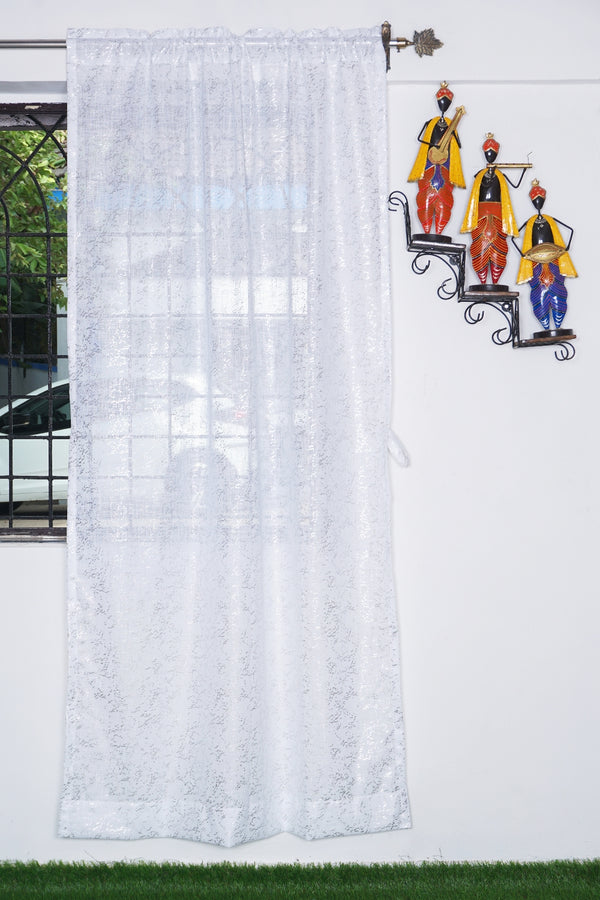 Cotton Linen Fabric With Rod Pocket Curtain
