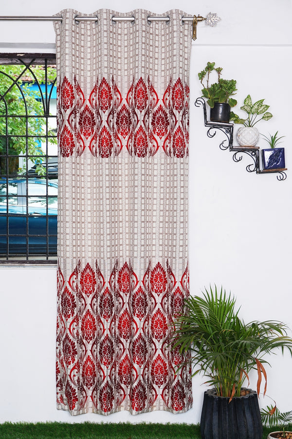 Jacquard Panel Damas Design Curtain
