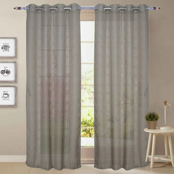 Plain Cotton Linen Fabric Curtain
