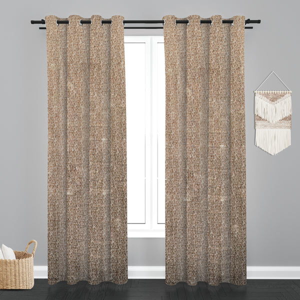 Lima  Teaxure Design Jaquard Fabric Curtain -Beige