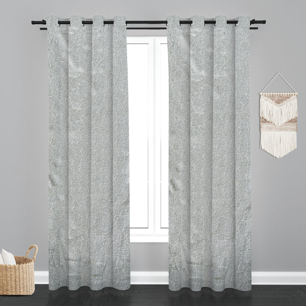 Lima  Teaxure Design Jaquard Fabric Curtain -Light Grey