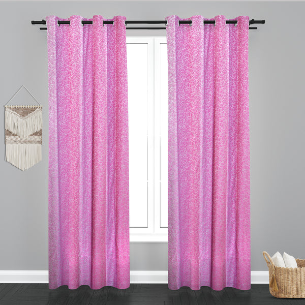 Seoul Teaxure Design Jaquard Fabric Curtain -Pink